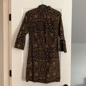 Mod 1960s floral carpet dress